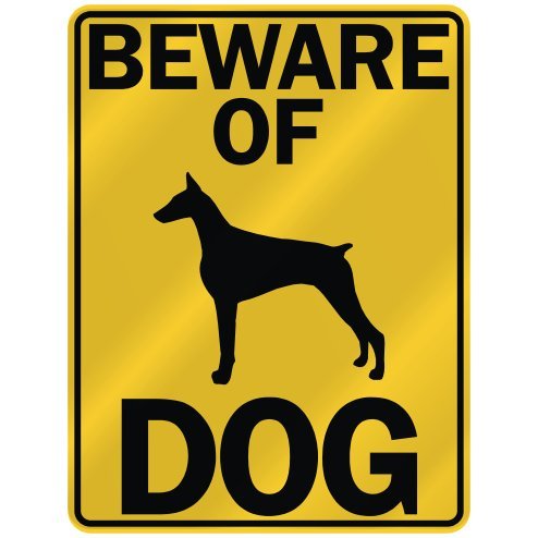 be aware of dog sign