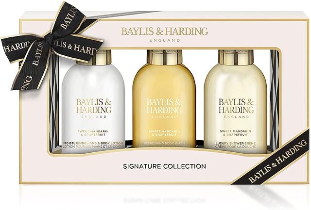 Baylis & Harding Sweet Mandarin & Grapefruit Signature Collection Luxury Bathing Mini Treats Gift Set - Vegan Friendly