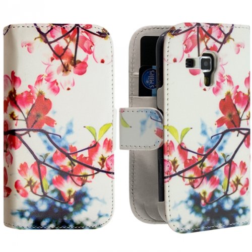 Seluxion - Housse Coque Etui Portefeuille pour Samsung Galaxy Trend Motif KJ12