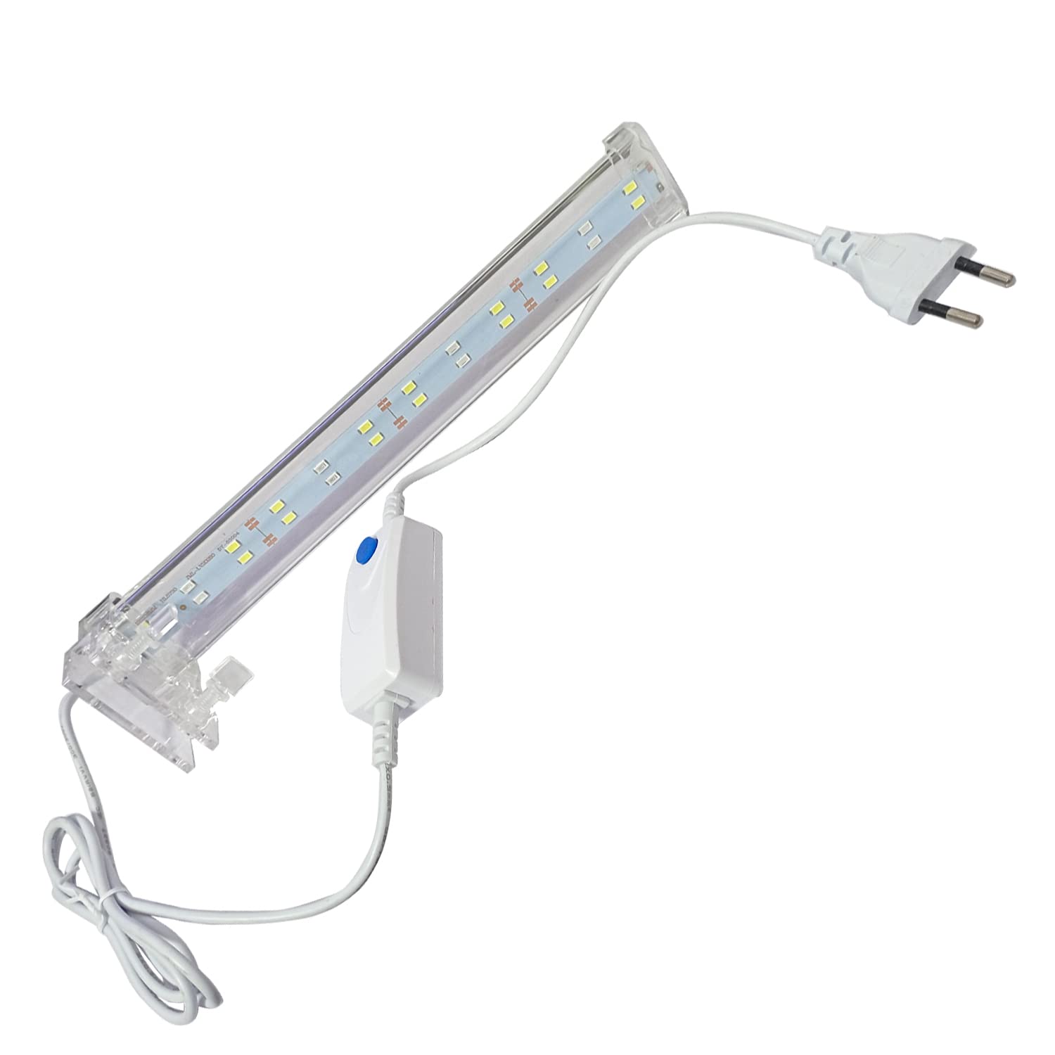 Blue Pet Crystal Clip On Light for Aquarium Fish Tank Adjustable Aquarium Led Blue and White Light Power: 8 watt (Length 11.25 inch) Suitable for 35cm-45cm Aquarium (B-30, 8 watt) (B0B18BGMTW) Amazon Price History, Amazon Price Tracker