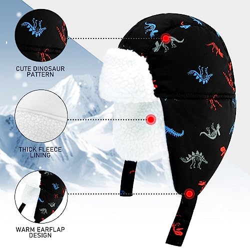 Image of BAVST Winter Trapper Hat for Boys Girls Waterproof Warm Baby Toddler Ushanka Fleece Beanie Hats for 6M-6T