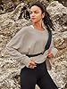 Panadila Womens Open Back Workout Top Long Sleeve ... #3