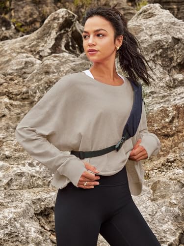 Image of Panadila Womens Open Back Workout Tops Long Sleeve Shirts