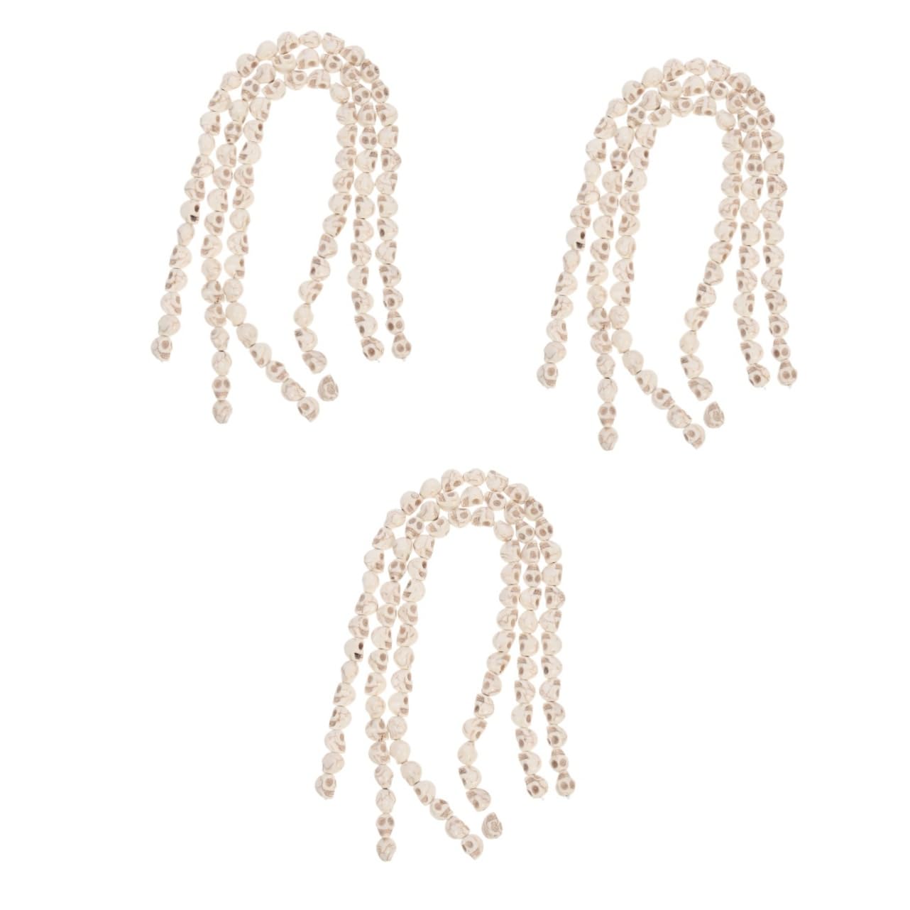 Bracelet à perles en forme de crâne synthétique TEHAUX pour création de bijoux de perles décos