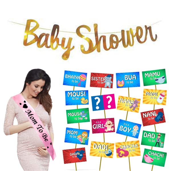 D’s Store Baby Shower Decoration Items with The Baby Shower Banner, 1