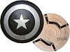 Handcrafted Captain America Shield Avengers Shield 24 Black, Black