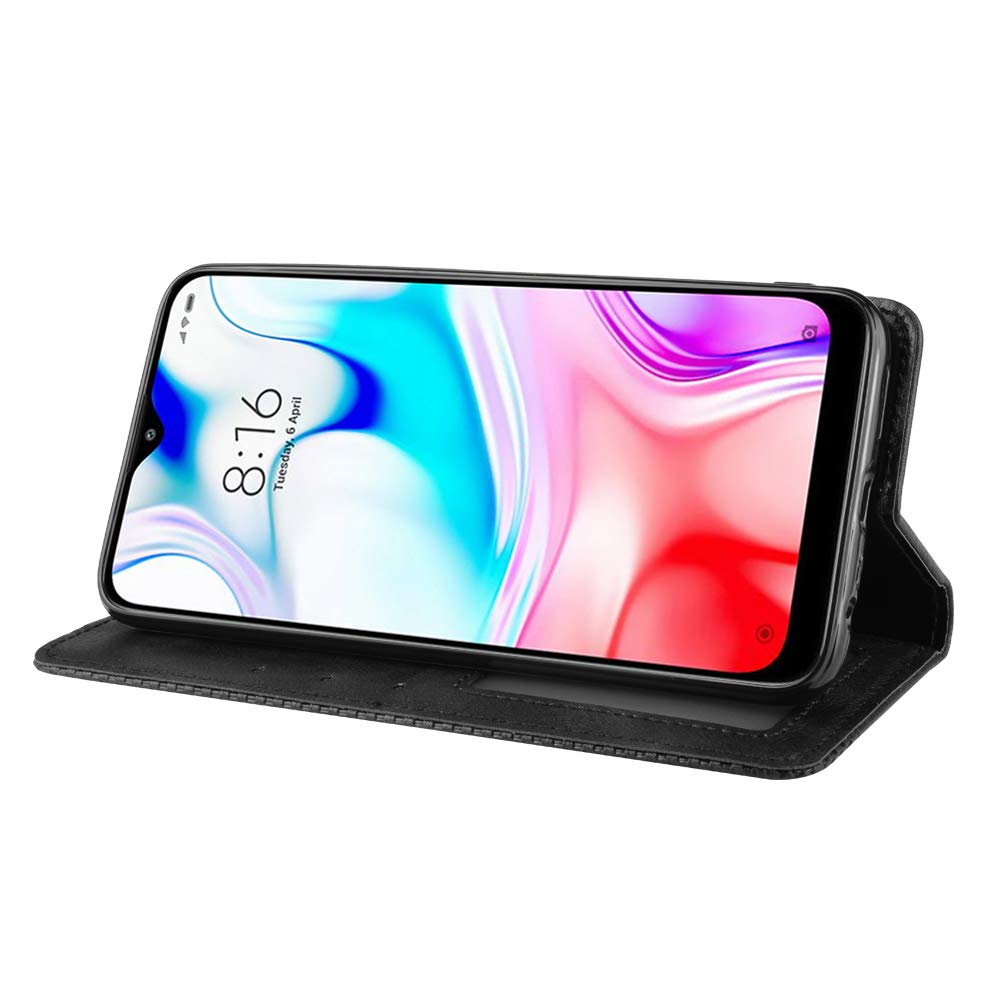 QiongniAN Cover per Xiaomi Redmi Note 8,Custodia in Pelle