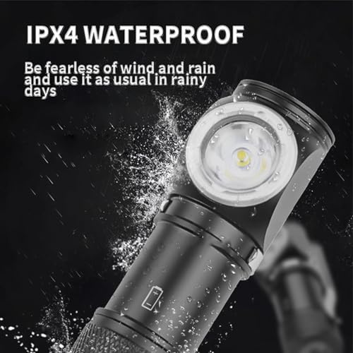 Lampe frontale LED rechargeable imperméable pour le camping et la randonnée - 3