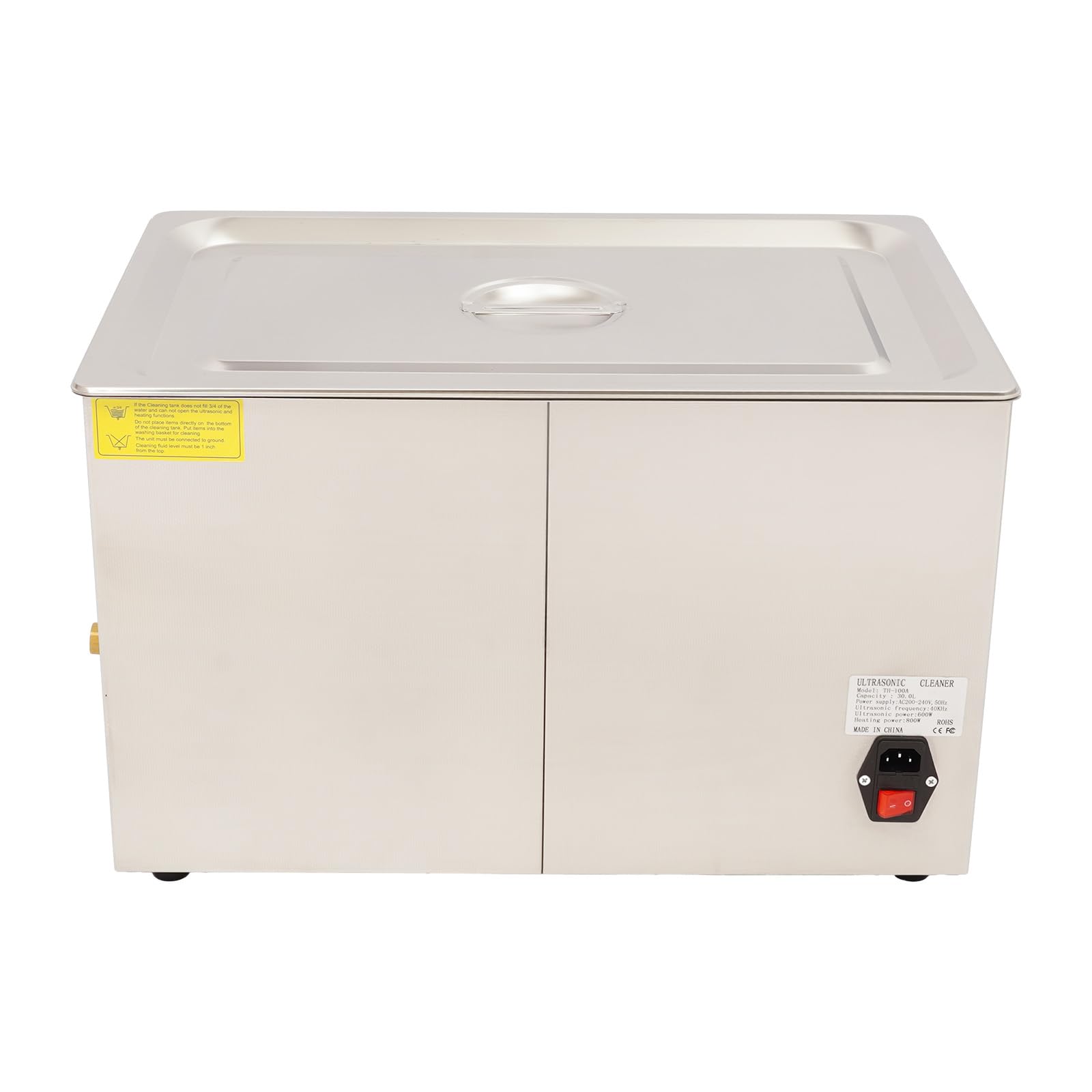 Myjka ultradźwiękowa 30 l | 600 W ultradźwiękowa myjka + ogrzewanie 600 W | 28/40 kHz urządzenie do czyszczenia biżuterii, zegarków, okularów, elektroniki, narzędzi i laboratorium | cyfrowe sterowanie