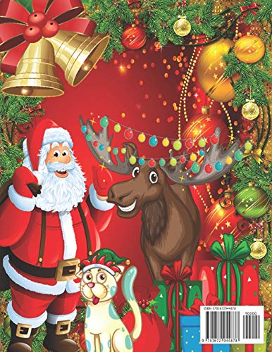 Christmas Activity book For Kids: Fun Children’s Christmas Gift or Present for Toddlers & Kids - 50 Beautiful Pages to Color with Santa Claus, Reindeer, Snowmen & More! image 4
