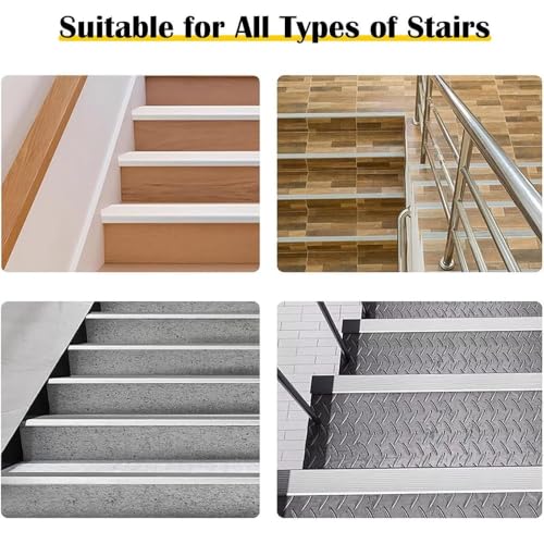 Perfil de borde de escalera forma de L para peldaños de madera 3