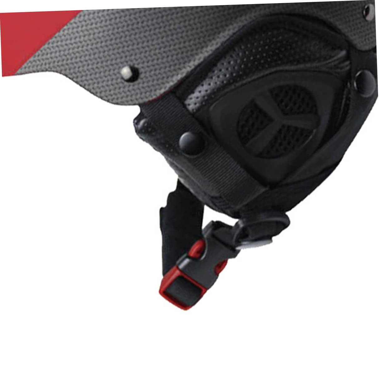 BESPORTBLE Casque de Ski Rouge Unisexe M 55-58cm, Abs, 16 Aérations