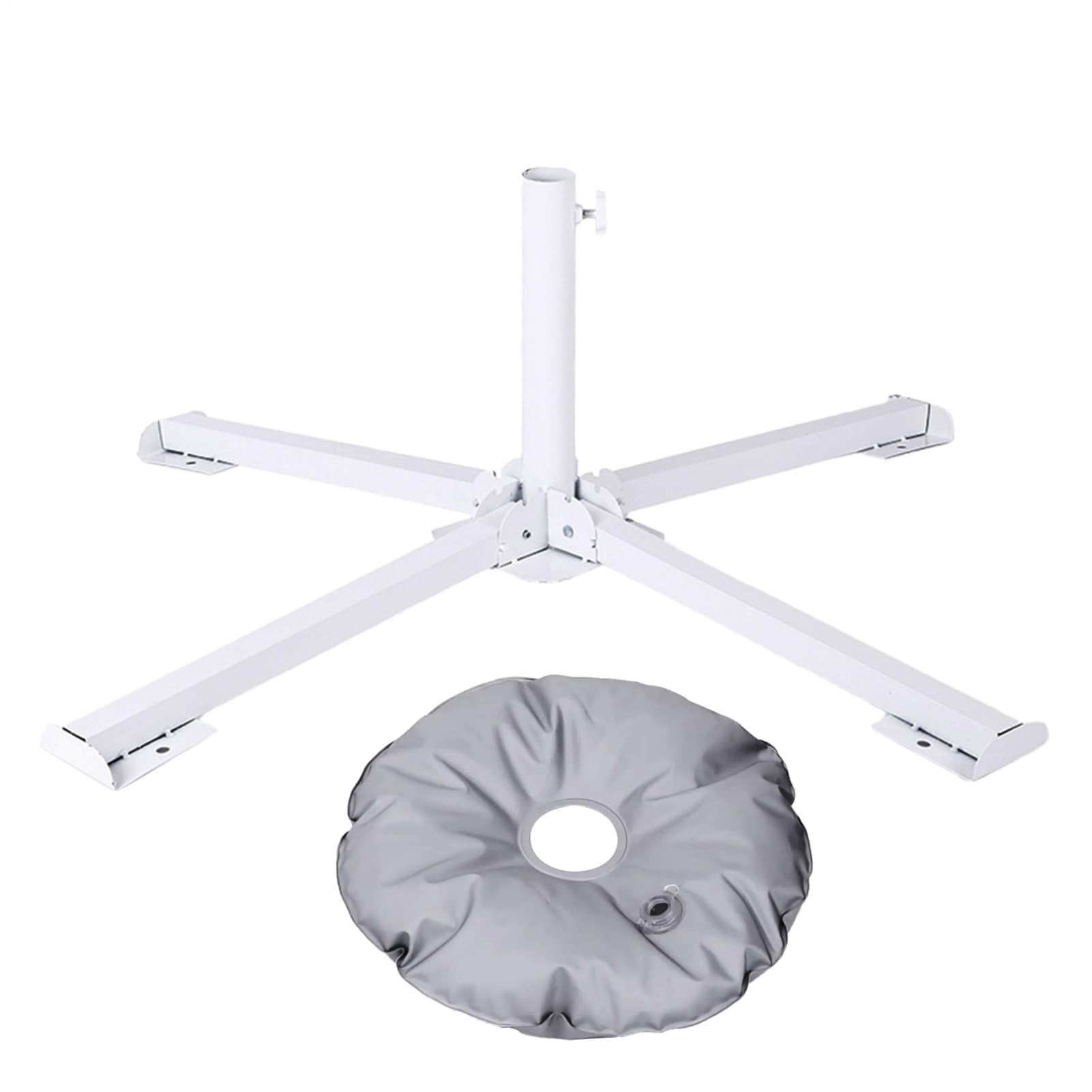 Wytrzymała podstawa parasola na zewnątrz, składana i wypełniana wodą, nośność 10 kg, idealna do ogrodu, na plażę, patio, podwórko, stabilne wsparcie dla osłony przeciwsłonecznej