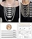 OSTAN Herren Damen Edelstahl Silber Box Kette Briolette Kette Venetian Link Kette Link Collier Halskette Breite 1.5 mm Länge 55 cm