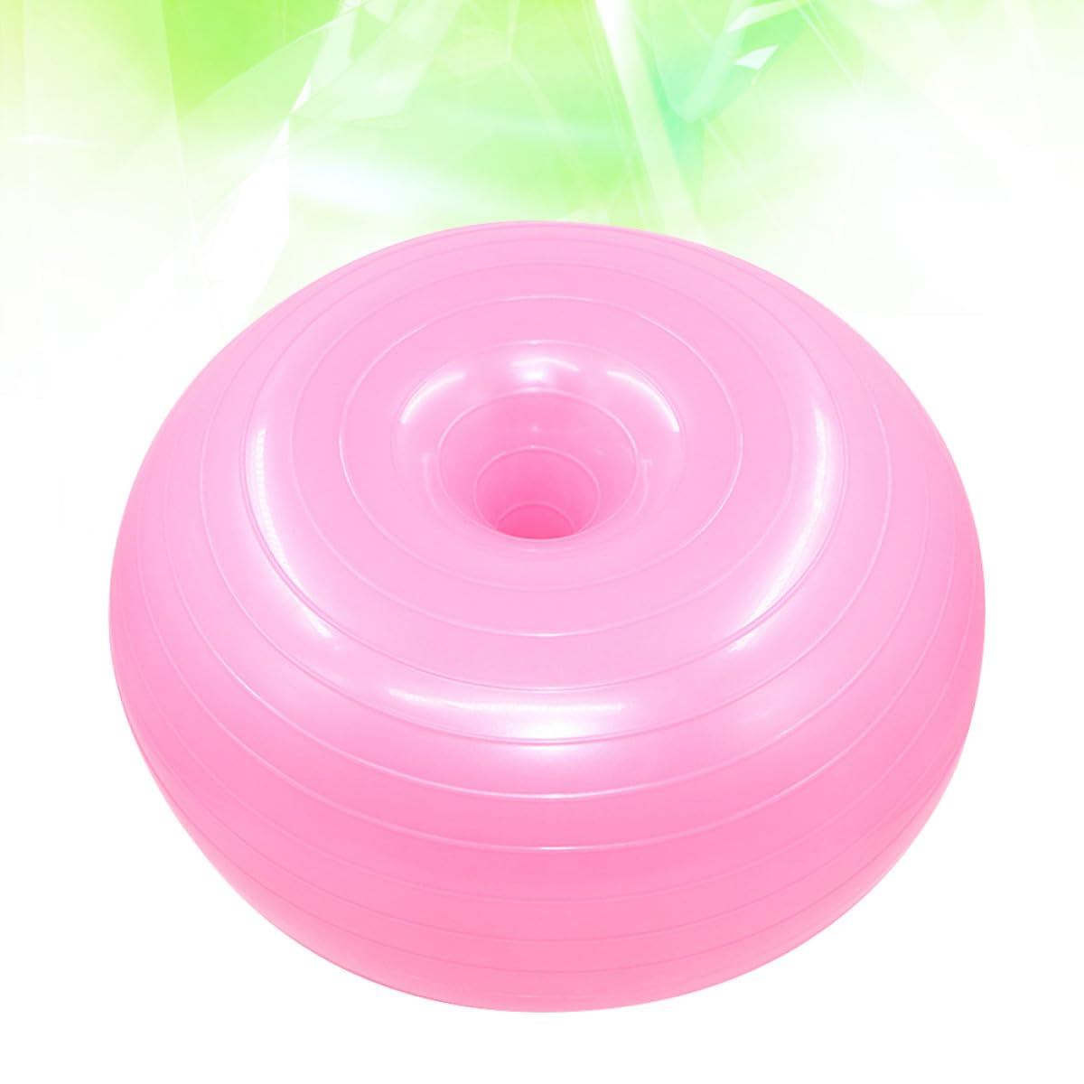 FOMIYES Donut Förmiger Gymnastikball 50cm aus Robustem PVC rutschfest für Yoga und Physiotherapie Inklusive Luftpumpe für Effektives Balance und Krafttraining