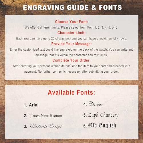 Personalized Outdoor Gear & Workwear for Men – Engraved Backpacker Mini Clip Watch, Customized Gifts for Dad, Husband, Boyfriend & Groomsmen – Birthday & Father’s Day Gift Ideas2