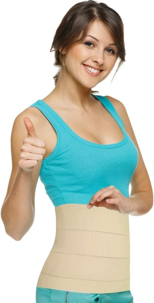 Dyna Sego Elastic Abdominal Corset 4 Panel Support Belt Binder With Vertical Adjustments For Women After Delivery,Universal Size Elastic Corset Post Pregnancy Waist Belt,Abdominal Support
