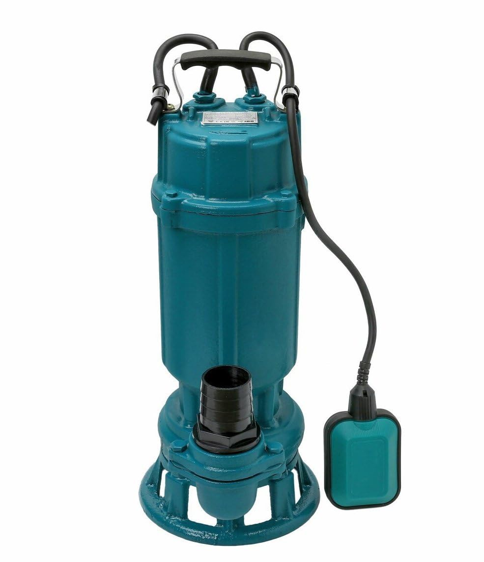 Fäkalienpumpe mit Schneidmesser 1500 W 230V mit Schwimmerschalter und mit/ohne 20 oder 30 Meter Feuerwehrschlauch Storz C Kupllung (mit 20 M Schlauch)