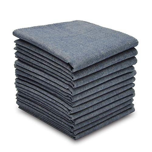 SelectedHanky Men's Pure Cotton Handkerchiefs, Grey Hankies Pack of 12