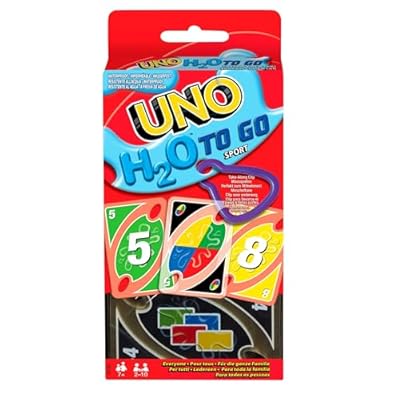 Mattel Games UNO H20 To Go, Juego de Cartas Resistentes al Agua, para niños +7 años y Adultos, Ideal para Playa , Nieve y Viajes , P1703 | Ya disponible en tu tienda friki favorita! En mundofriki.es!