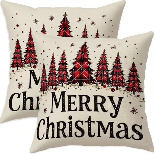 Housse de coussin Noël 60x60 imperméable avec fermeture éclair - 2