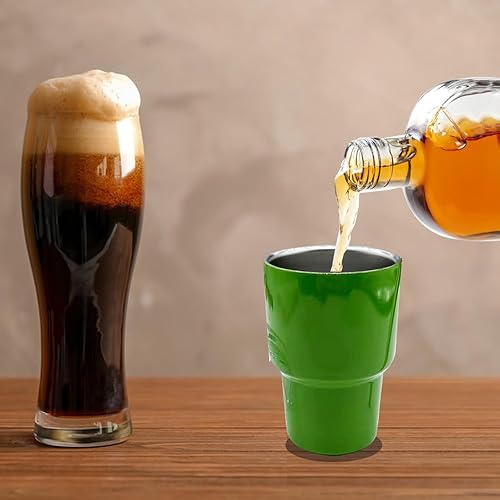 Miniatura 4 de Mini vaso de chupito de 2 onzas con pajilla, acero inoxidable con aislamiento de doble pared con tapas, taza de viaje, regalo de Navidad para