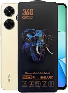 Big Arc Anti-Static Tempered Glass Screen 9H For Xiaomi Redmi 13 Front Screen Protector - Full Glue ESD 360 Shape Bending