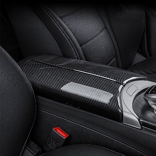 Carbon Fiber Center Console Armrest Box Protector Cover Armrest Panel Trim Interior Accessories Compatible with Mercedes Benz G-Class W464 G63 AMG G550 G500 2019-2026