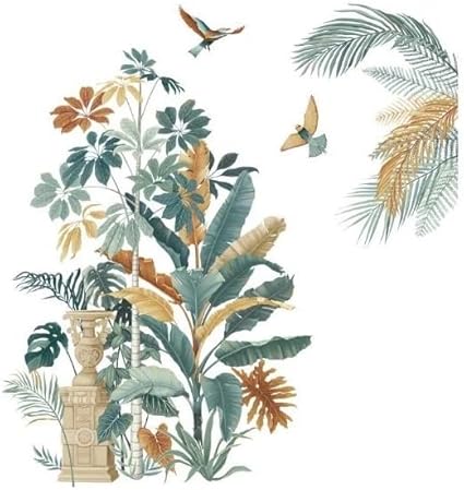 Amazon Co Jp ウォールステッカー 植物 花 おしゃれ 南国 鳥 リーフ モンステラ 北欧 木 シール 観葉植物 壁ステッカー 森 緑 玄関 自然 トロピカル 植木 ジャングル 階段 森林 森 インテリア 雑貨 葉 ジャングル 多肉植物 庭 ナチュラル 2枚