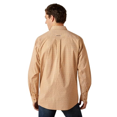 Ariat Men's Tan Burnis Long Sleeve Button Shirt2