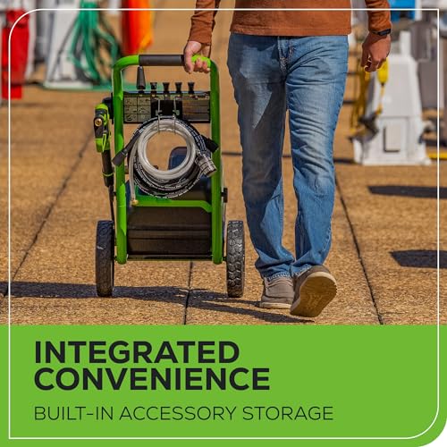 Image of Greenworks 80V 3000 PSI Dual-Port Pressure Washer (2.0 GPM), Tool-Only, Powerful Enough to Remove Pesky Dirt and Grime on Siding, Fences, Patios, Driveways, and Sidewalks