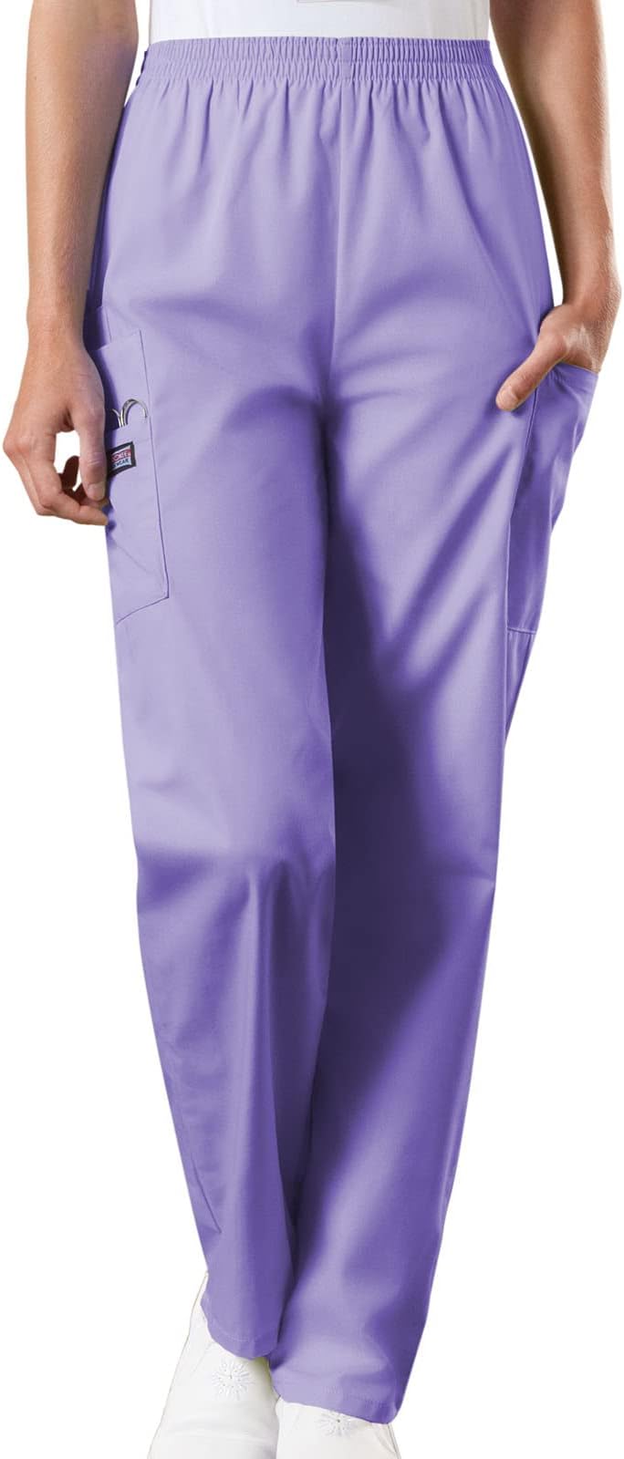 Scrubs for Women Cargo Pant Natural Rise Tapered Pull-On Bottom with 4 Pockets , Fade Resistant Fabric - 4200