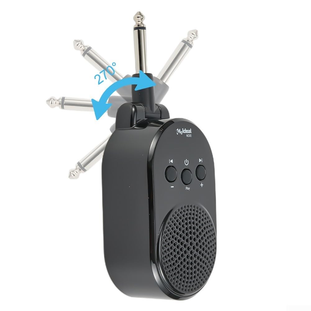 Wiederaufladbarer Gitarrenverstärker, tragbarer Mini-Gitarrenverstärker, AMP 6,35 mm Stecker, USB wiederaufladbar für E-Gitarre, Bass