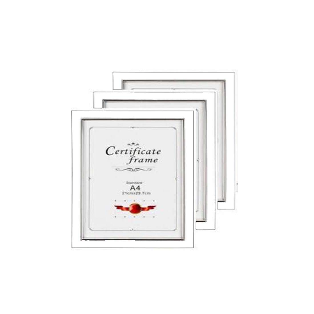 AG Crafts™ Wood A4 Picture Photo Frame (Pack Of 3) (White)