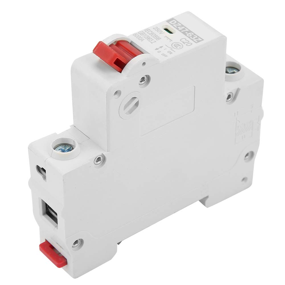 IEUMJNAT DC Circuit Breaker, DZ47-63Z-1P Air Leakage Miniature for Outdoor for Replacement for Solar Energy Bus Box