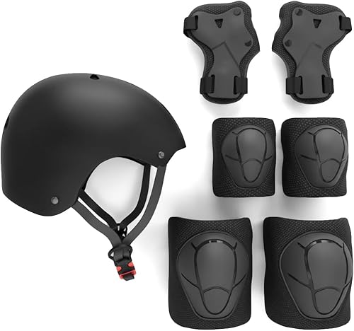 Miniatura 9 de Juego de almohadillas para casco de bicicleta para patineta para niños, equipo de protección de Rude Boyz  rodilleras, coderas, muñequeras para