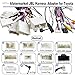 JBL Radio Harness Adapter for Toyota with SWC Reverse Cable, 16Pin Android Car Stereo Wiring Harness with Antenna Adapter for 4Runner Camry Corolla Prius RAV4 Tacoma