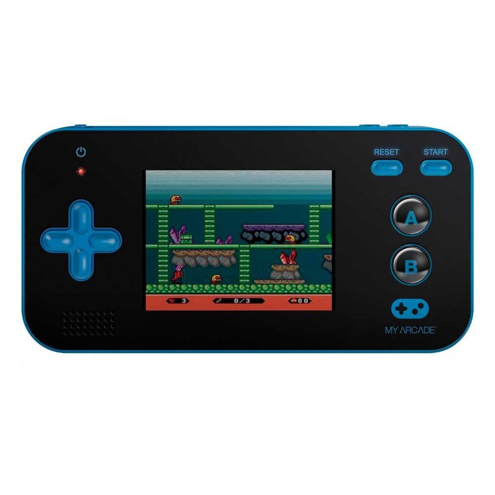 My Arcade Gamer V Portable - Handheld Gaming System - 220 Retro Style Games - Lightweight Compact Size - Battery Powered - Full Color Display - Volume Buttons - Blue