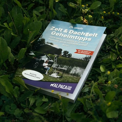 qeedo x AlpacaCamping Zelt & Dachzelt Geheimtipps - Guide mit 150 einzigartigen Stellplatztipps in Deutschland und Österreich