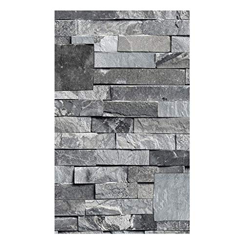 Papier peint mural effet pierre solution murale grise salon et chambre - 6