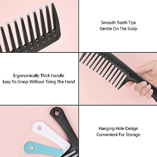 Peine de Dientes Anchos para Desenredar Cabello - Set x3 miniatura 6