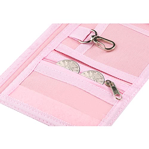 Image of Kids Wallet for Boys Girls Teens Trifold, Canvas Toddler Wallet for Boys, Cute Zipper Wallets Youth with Coin Pocket Card Holders, Novelty Wallets for Childrens Birthday Gifts, Rainbow Glitter