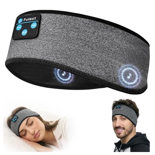 Fulext Sleep Headphones Bluetooth Sleeping Headband Headband Headphones - Headphones For Sleep - Sleeping Headphones For Side Sleepers,Birthday Father Mother Valentine's Day Gifts for Women Men