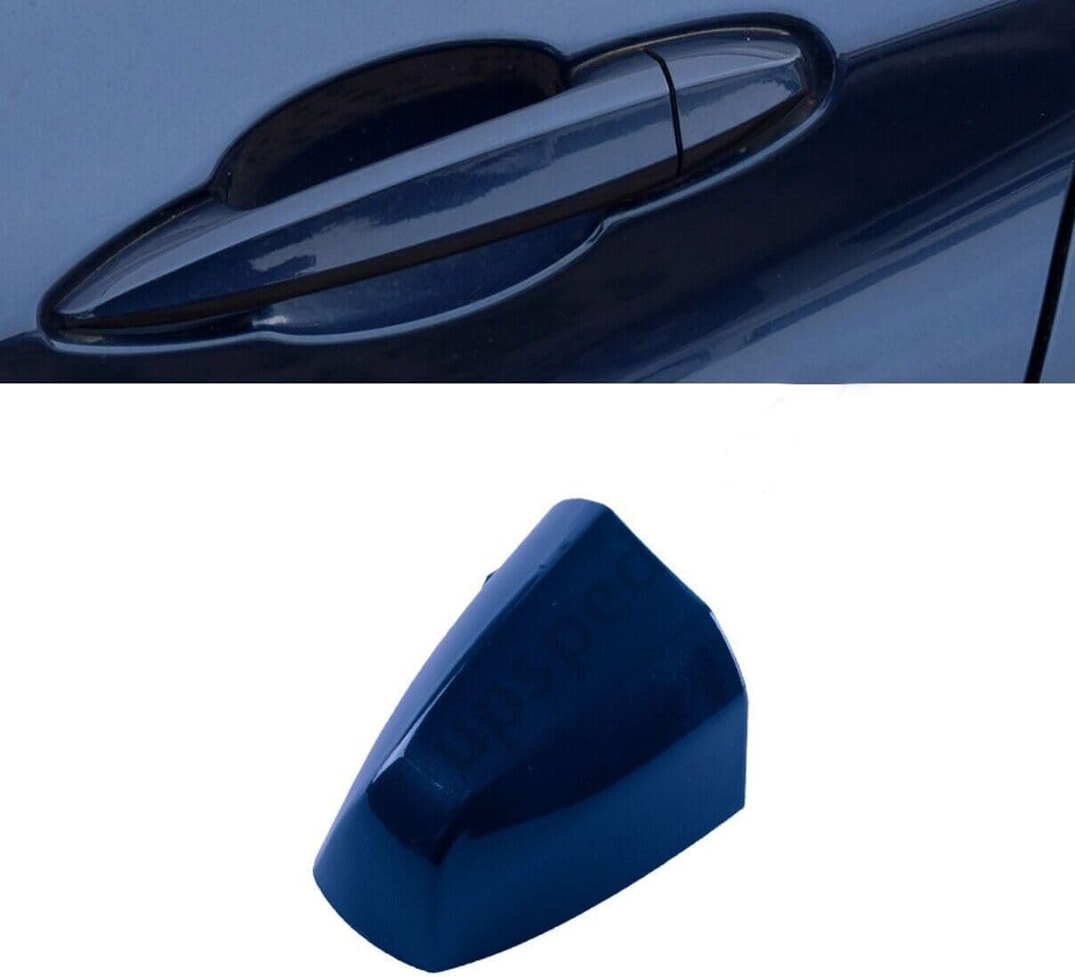 Front Door Handle Cover Cap for BMW X1 X2 X5 F15 X6 F16 2015 2016 2017 2018 51217396541 (Quantum Blue, Left)