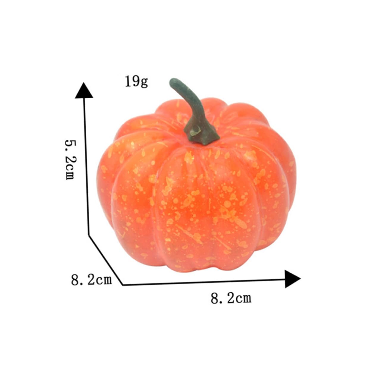 18 Stück Teiliges Künstlicher Kürbisse für Halloween Dekoration für Fotorequisiten Tischdekoration und DIY Projekte Leicht und Bruchsicher