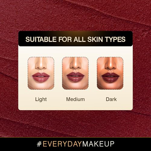 Image of Auric MatteRich Lipstick | Ruby Royale | 4.2g | Deep Red Matte Lipstick with Intense Pigment | Long-Lasting, Transfer-Proof, Vegan, Paraben-Free | Smooth Matte Finish
