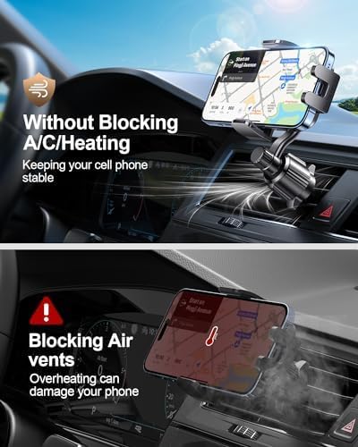 Miniatura 2 de Soportes de teléfono para tu automóvil nunca bloquean Soporte universal para teléfono de coche, manos libres, soporte para teléfono para automóvil,