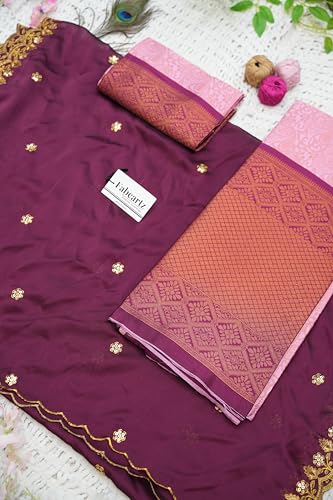 Image of Fabcartz South Indian Half and Half Saree For Women
