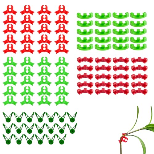 Lot de 100 Pinces de Formation pour Plantes, Pinces à Branches De Plantes, Clips de Croissance Réglables en Plastique, Idéal pour Le Jardinage, Le Contrôle de la Croissance et la Circulati