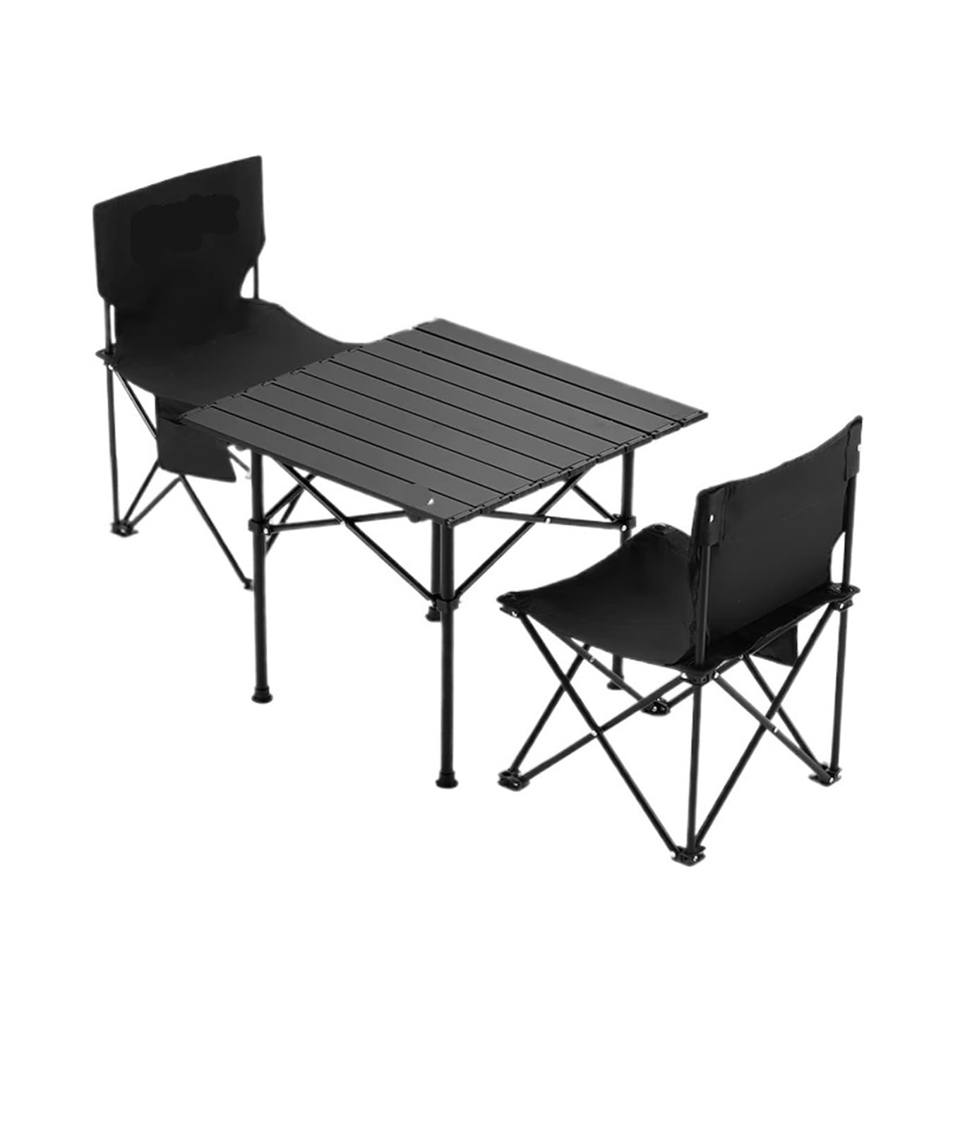 MUSM Camping Table Set, Picnic Table and Chairs, Camping Equipment Full Set of(Deep Purple)